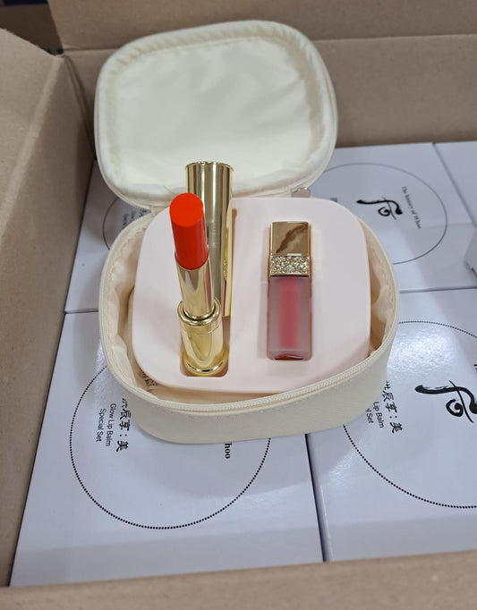 THE HISTORY OF WHOO Gongjinhyang:Mi Glow Lip Balm Orange Special Set