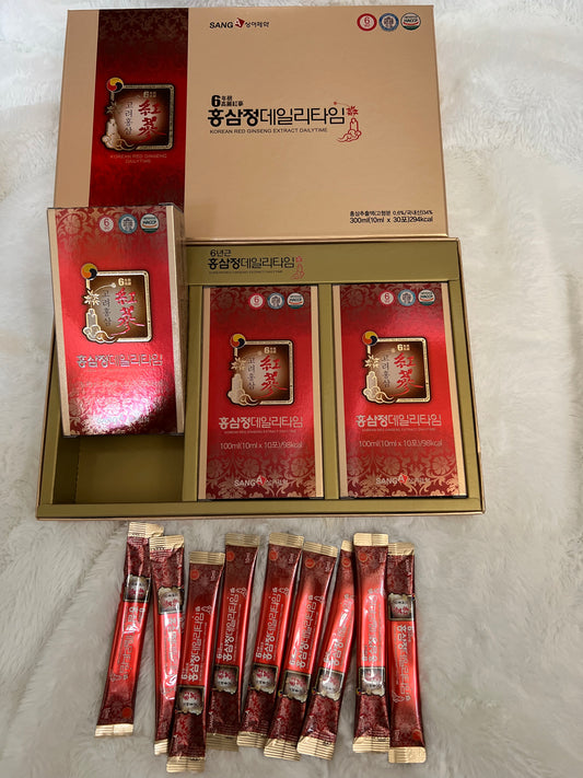 KOREAN RED GINSENG EXTRACT DAILYTIME 6YEAR 300ml(10mlx30ea) 294kcal 30 pieces/bag no box