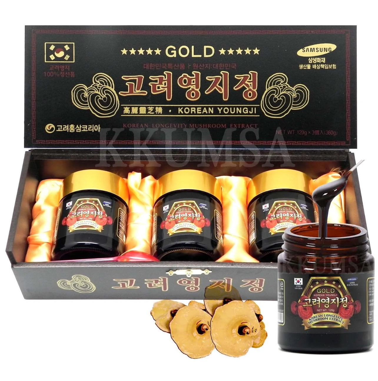 Korean Lingzhi Mushroom Extract Gold 360g(120gx3ea)