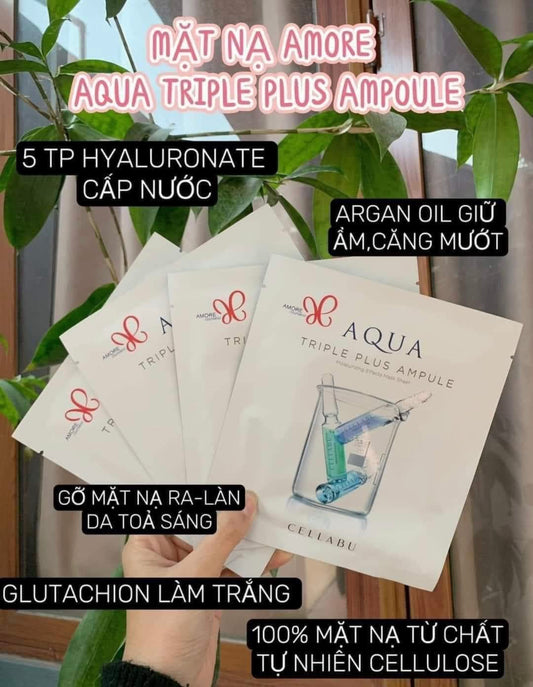 Mask AMORE AQUA Triple plus Ampoule