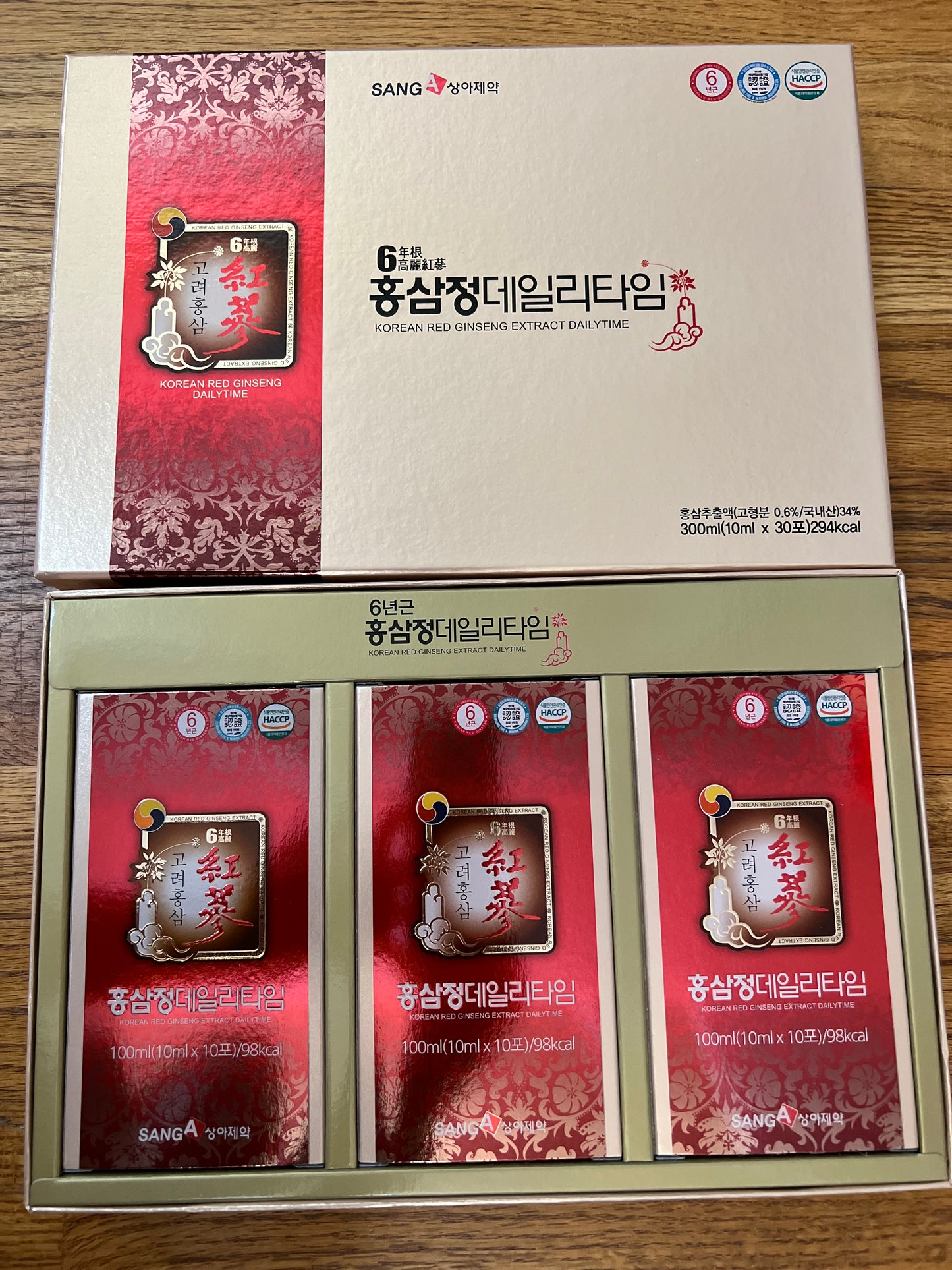 KOREAN RED GINSENG EXTRACT DAILYTIME 6YEAR 300ml(10mlx30ea) 294kcal 30 pieces/bag no box