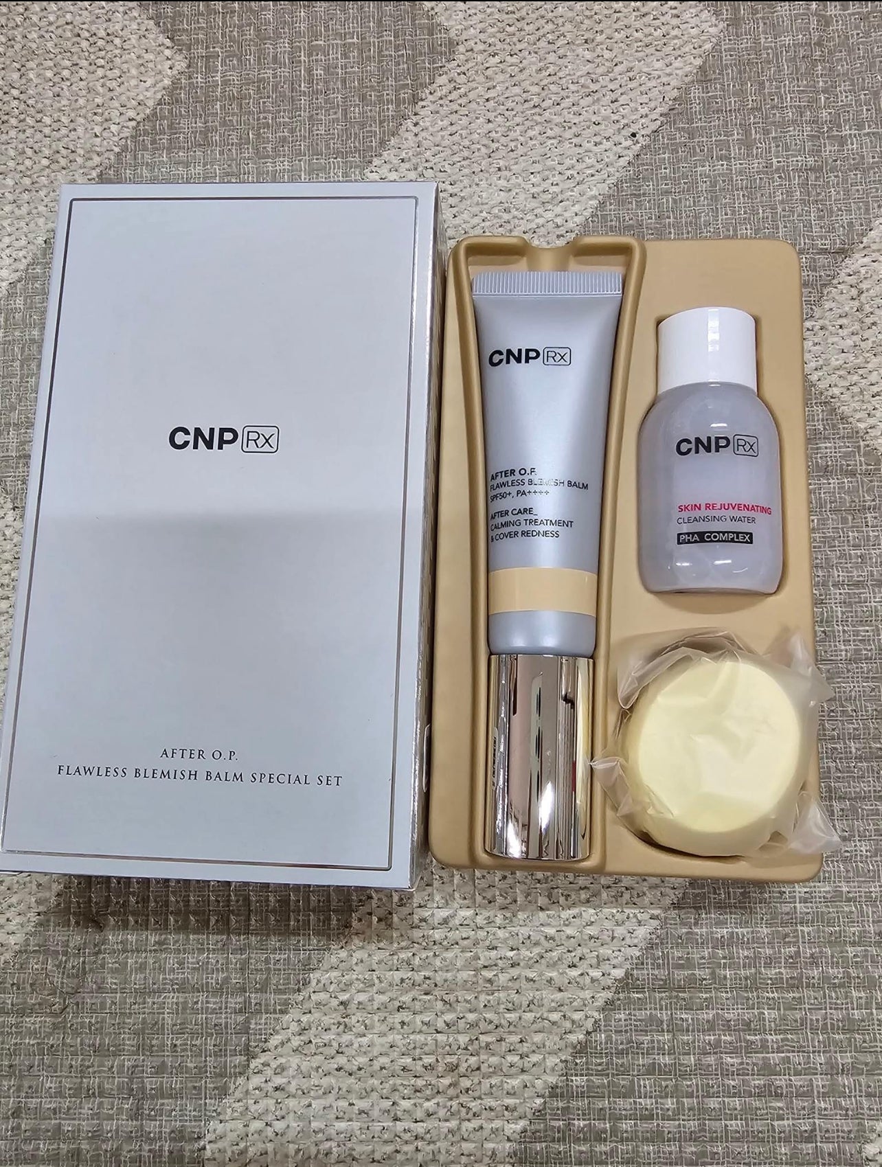 CNP Rx After O.P.Flawless Blemish Balm Special set Spf50+,pa +++