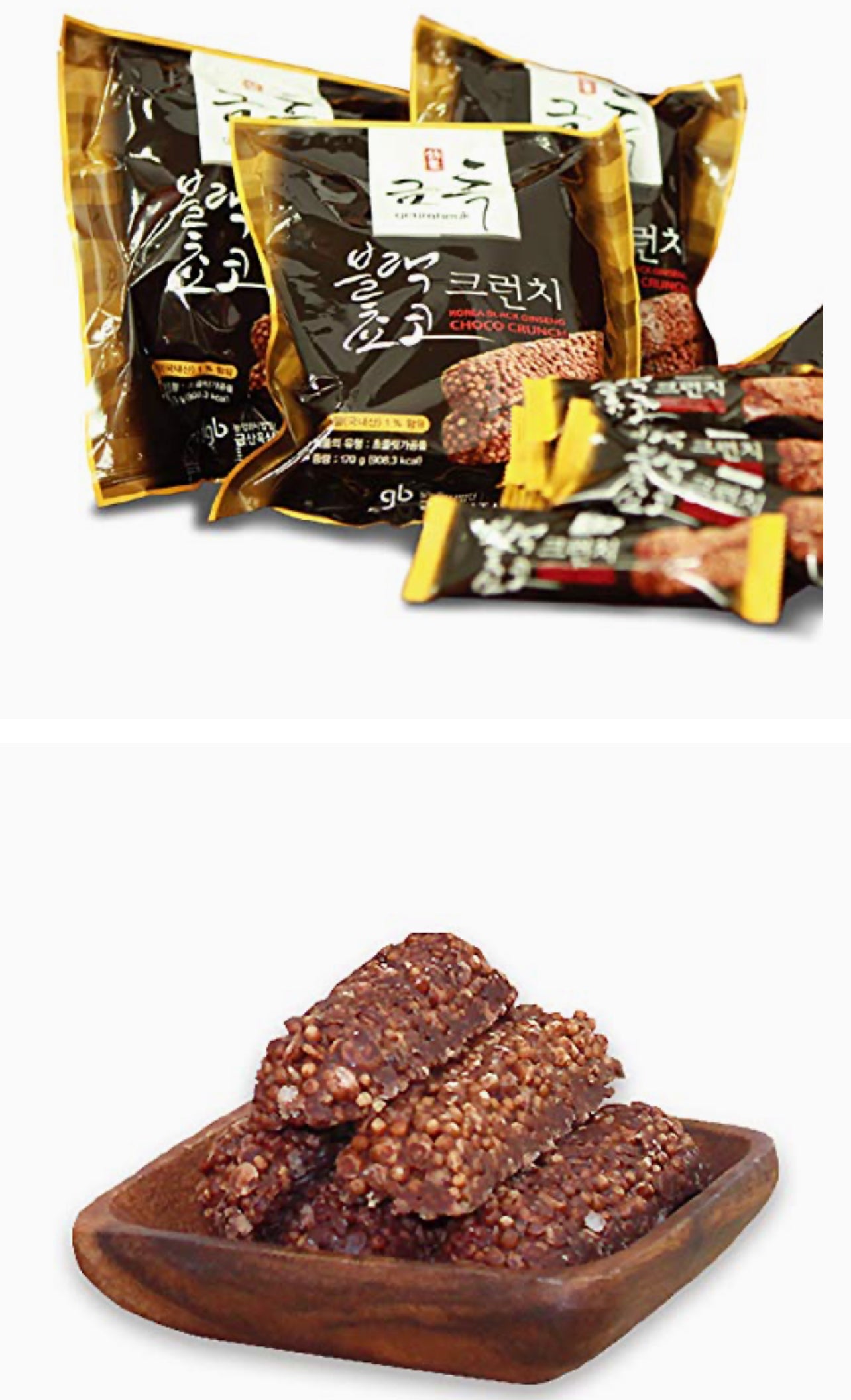 GEUMHEUK KOREAM BLACK GINSENG CHOCOLATE CRUCH(170gx3bag)