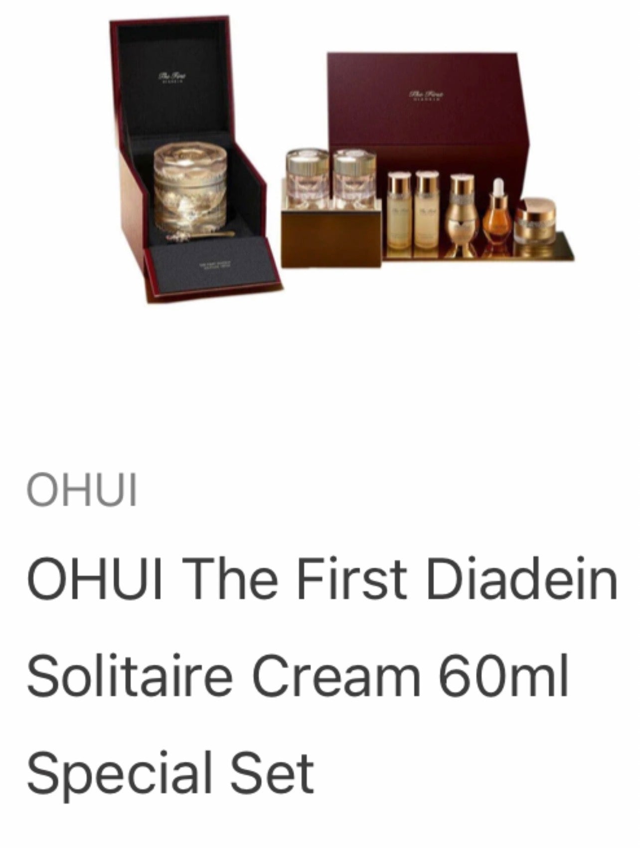 Ohui The First Diamond 60 ml Special Set