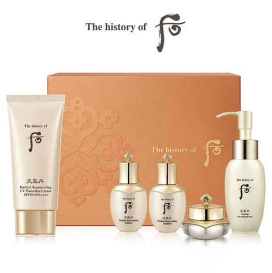 THE HISTORY OF WHOO Radiant Regenerating UV Protection Cream Special Set